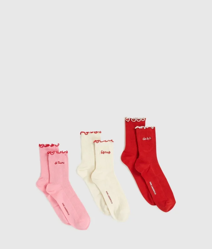 Calcetines Love Notes, paquete de 3