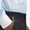 Camisa a rayas con cuello en contraste