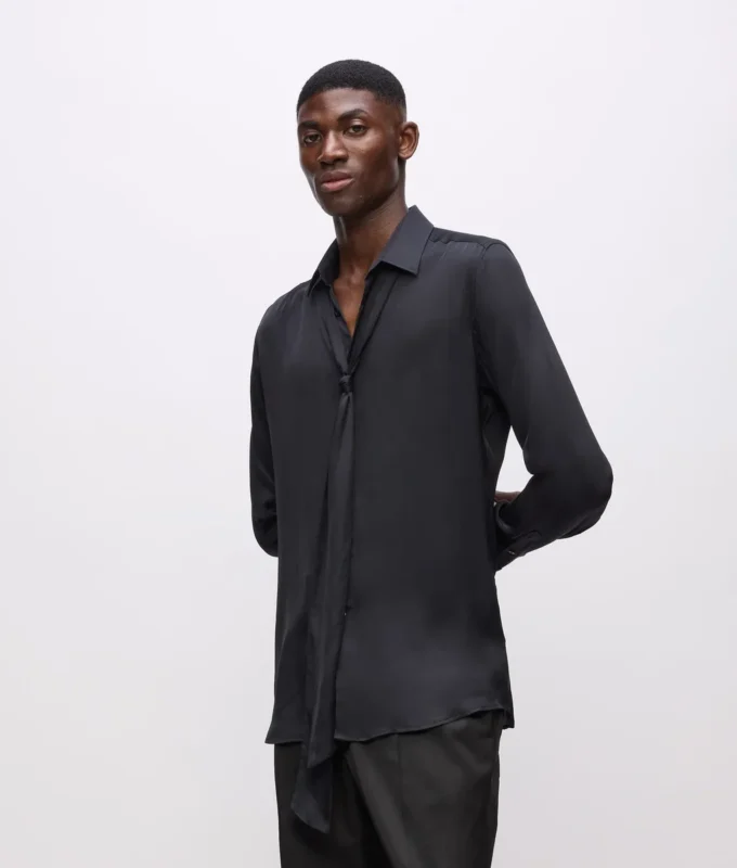 Camisa con bufanda KL Studio