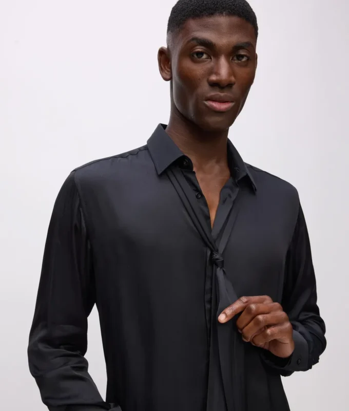 Camisa con bufanda KL Studio