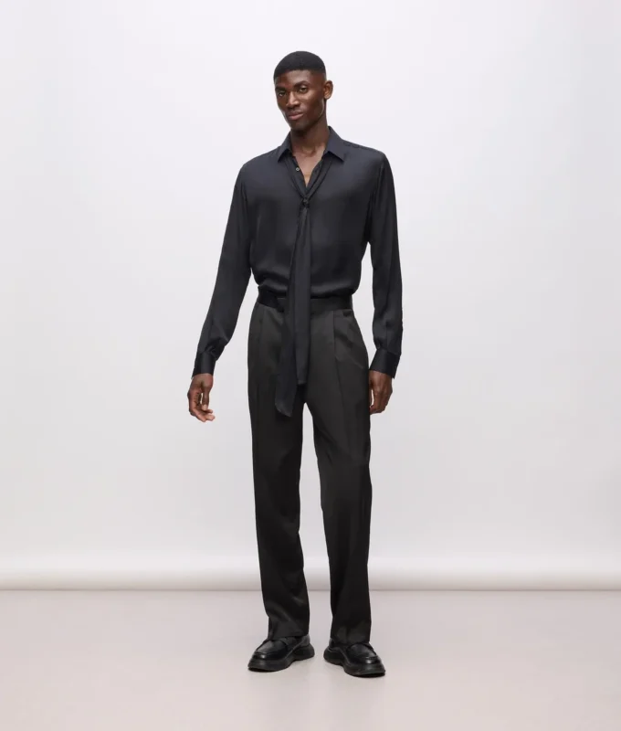 Camisa con bufanda KL Studio