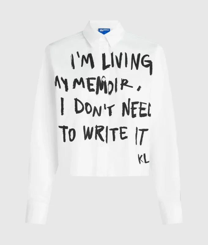 Camisa con cita de Karl