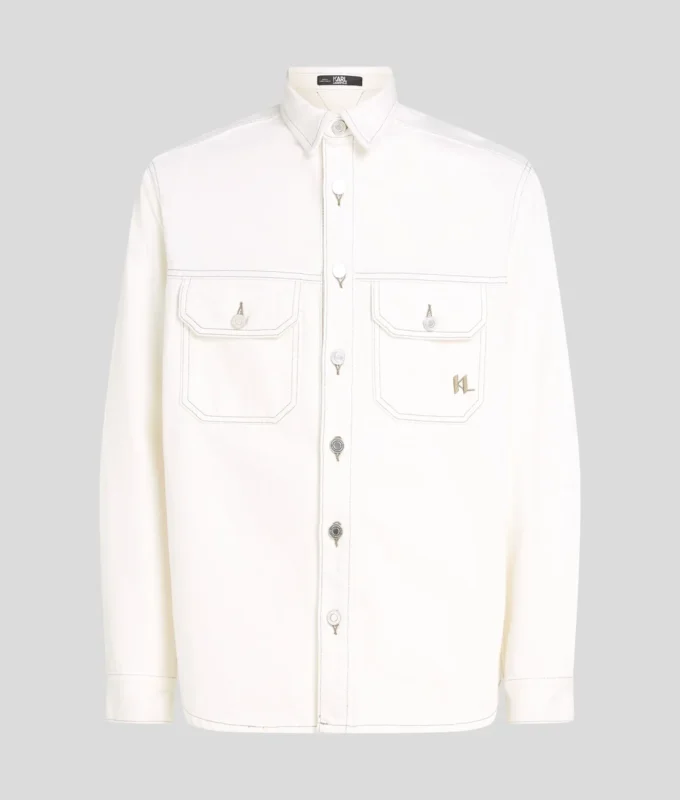 CAMISA CON COSTURAS EN CONTRASTE