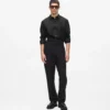 Camisa con cuello de cristal