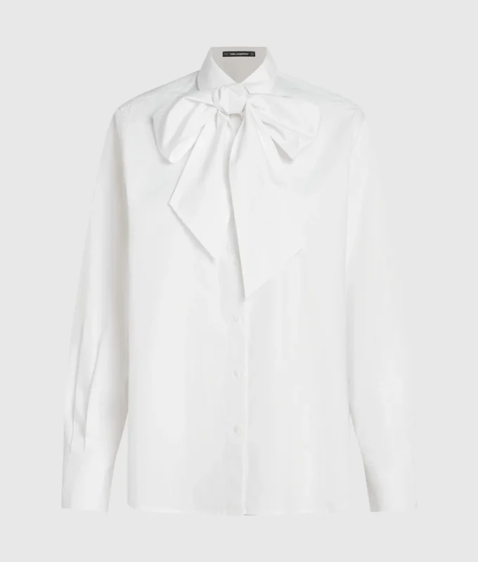 Camisa con detalle de lazo Karl DNA
