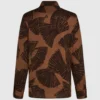 Camisa con estampado de abanicos