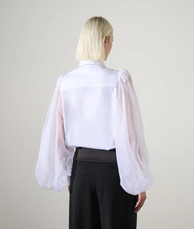 CAMISA CON MANGAS DE SEDA KARL STUDIO