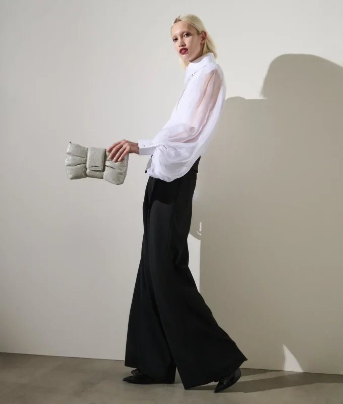CAMISA CON MANGAS DE SEDA KARL STUDIO