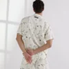 CAMISA DE BOLOS CON ESTAMPADO INTEGRAL