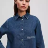 CAMISA DE DENIM DE CORTE CUADRADO