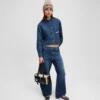 CAMISA DE DENIM DE CORTE CUADRADO