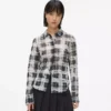 Camisa de malla a cuadros