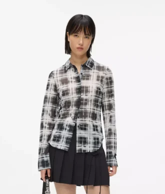 Camisa de malla a cuadros