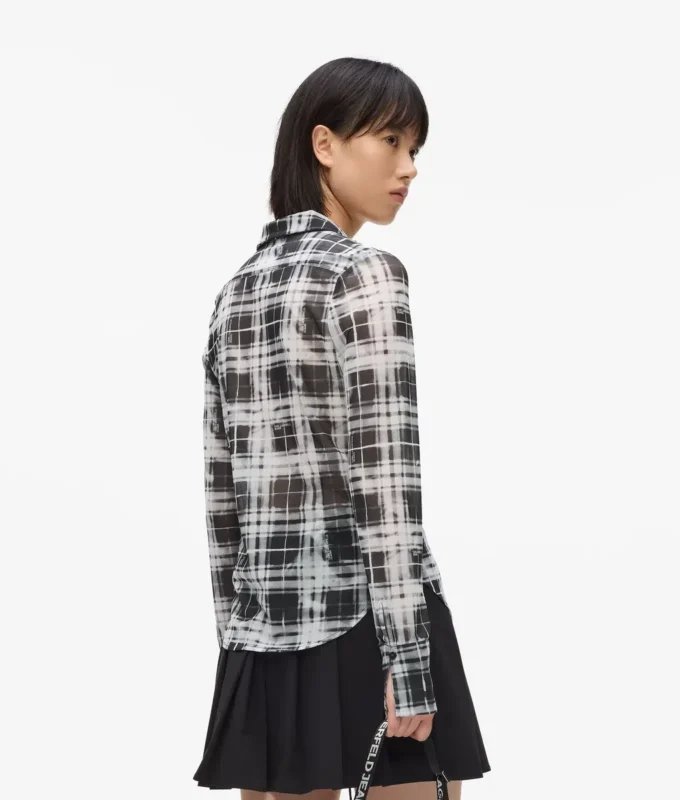 Camisa de malla a cuadros
