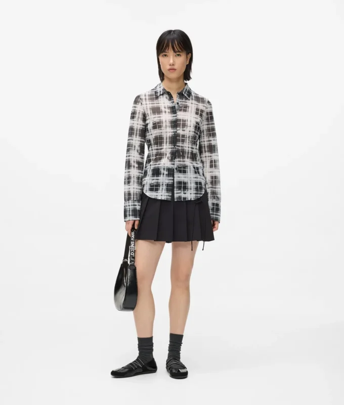Camisa de malla a cuadros