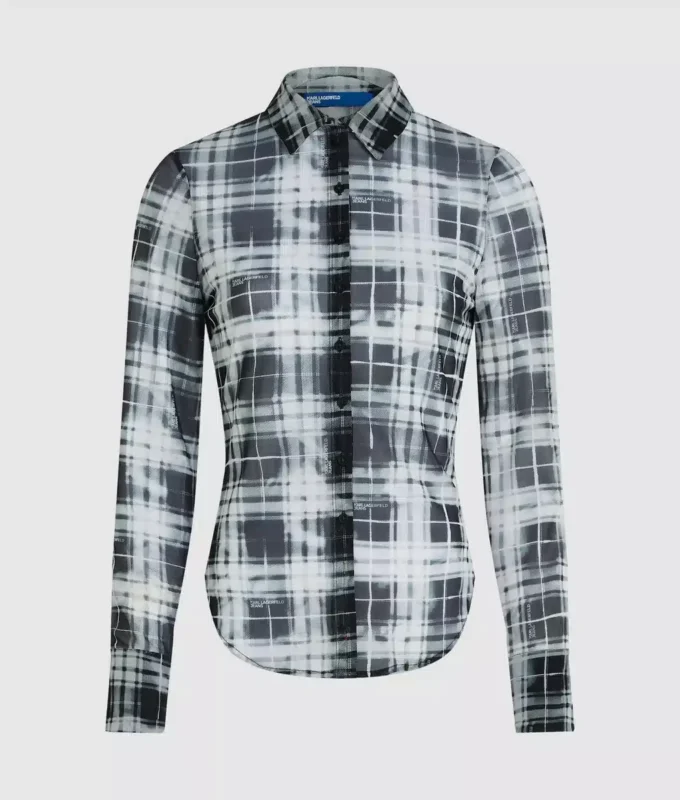 Camisa de malla a cuadros