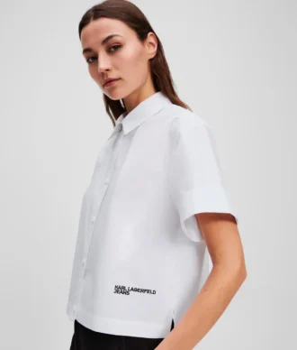 CAMISA DE MANGA CORTA Y SILUETA CUADRADA