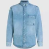 Camisa de manga larga de denim