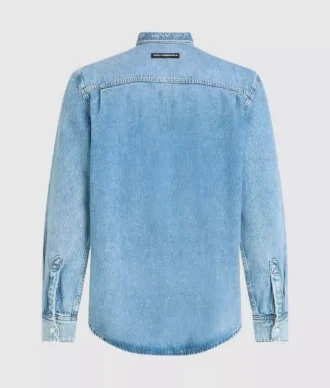 Camisa de manga larga de denim