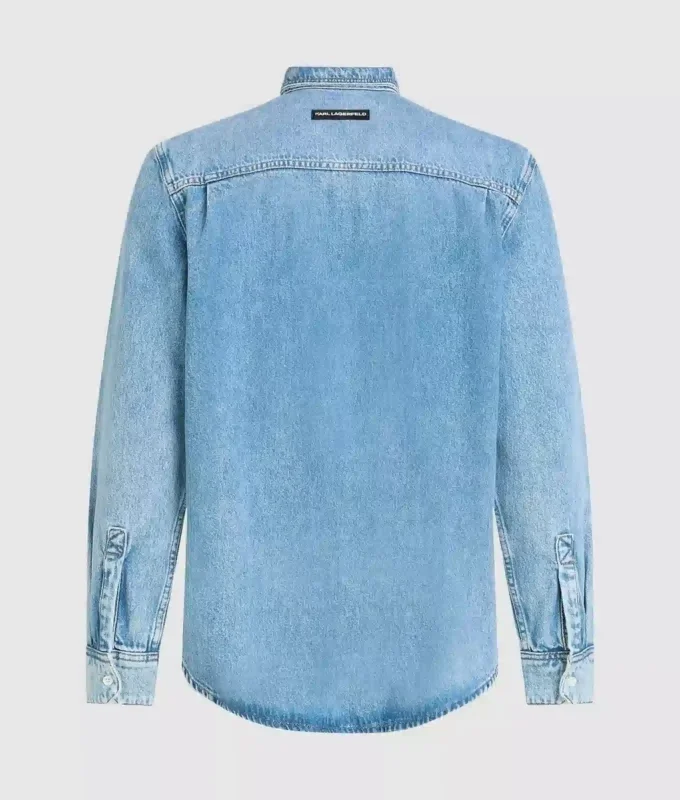 Camisa de manga larga de denim