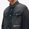 Camisa de mezclilla holgada