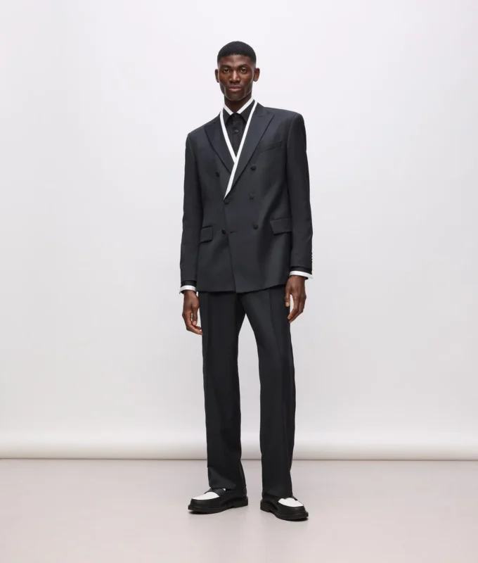 Blazer con ribetes en contraste KL Studio