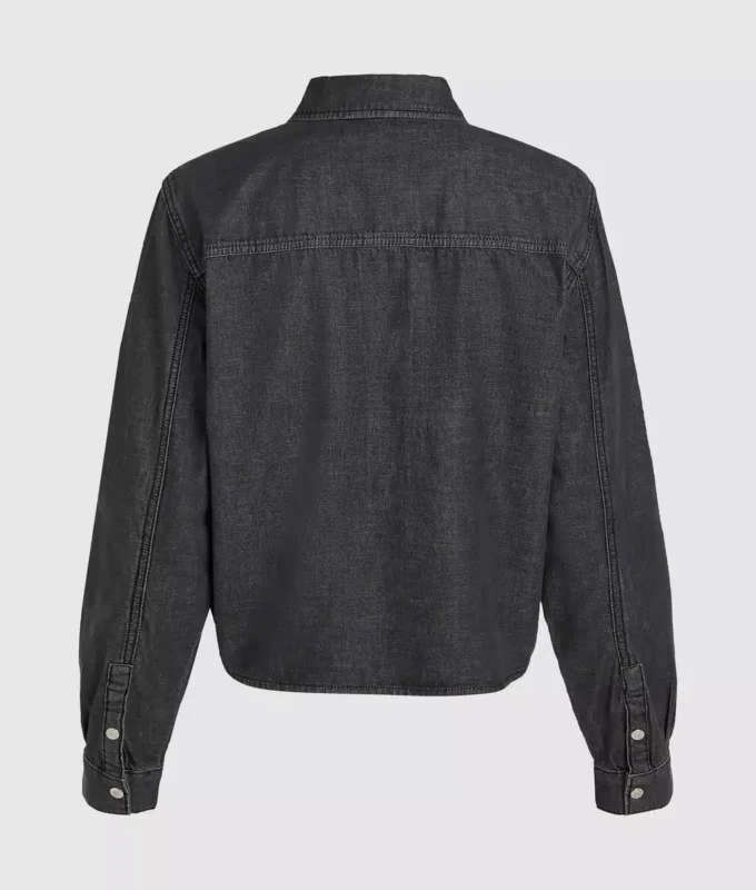 Camisa vaquera con lazo delantero