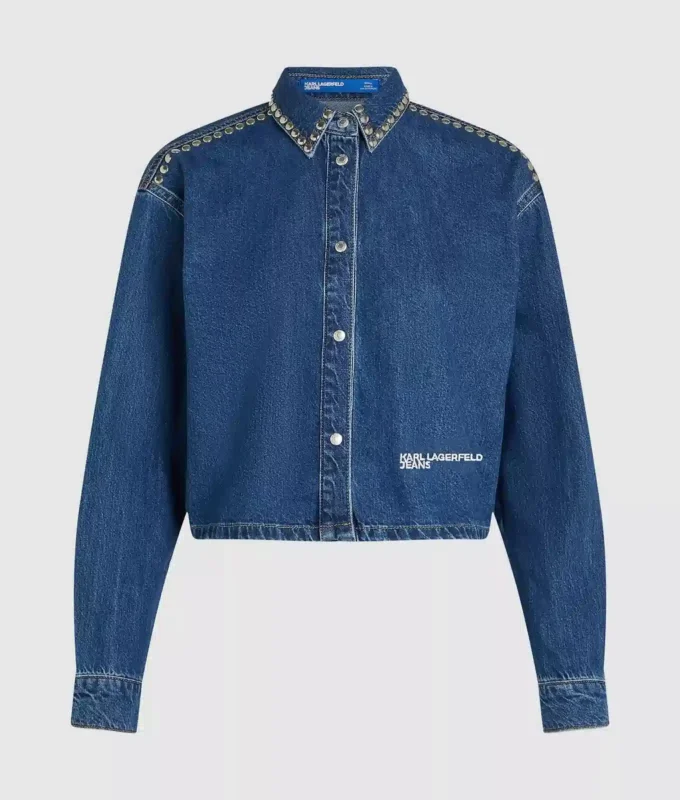 Camisa vaquera con tachuelas
