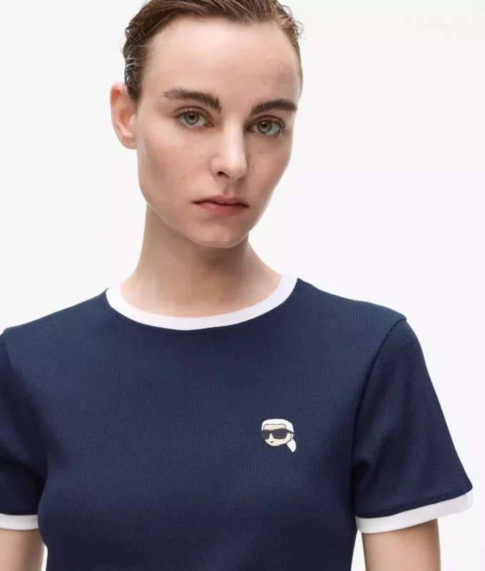 Camiseta ajustada de canalé Ikon