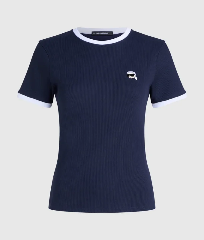 Camiseta ajustada de canalé Ikon