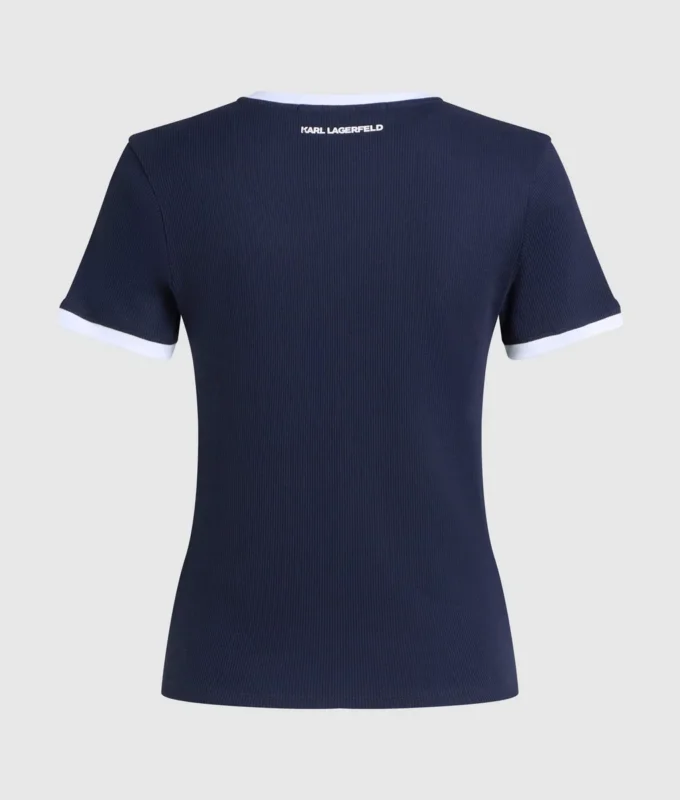 Camiseta ajustada de canalé Ikon