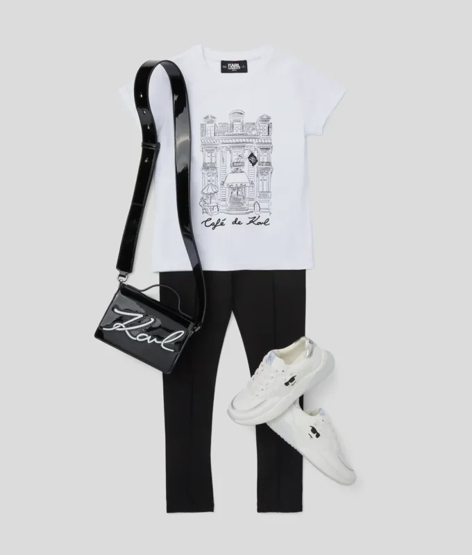 CAMISETA CAFÉ DE KARL PARA NIÑA