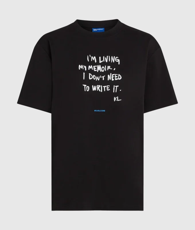Camiseta con cita de Karl