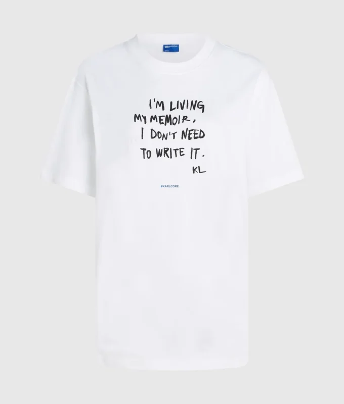 Camiseta con cita de Karl