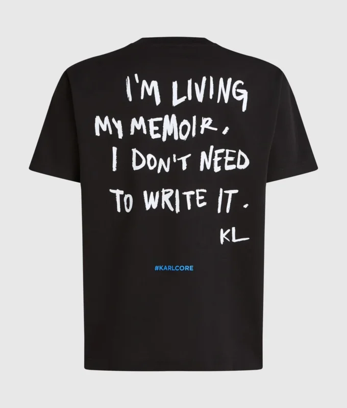 Camiseta con cita de Karl