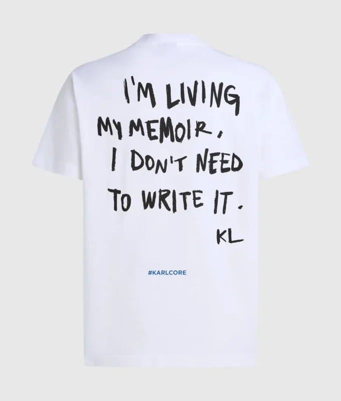 Camiseta con cita de Karl