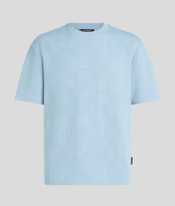 CAMISETA CON CUADROS MONOGRAM