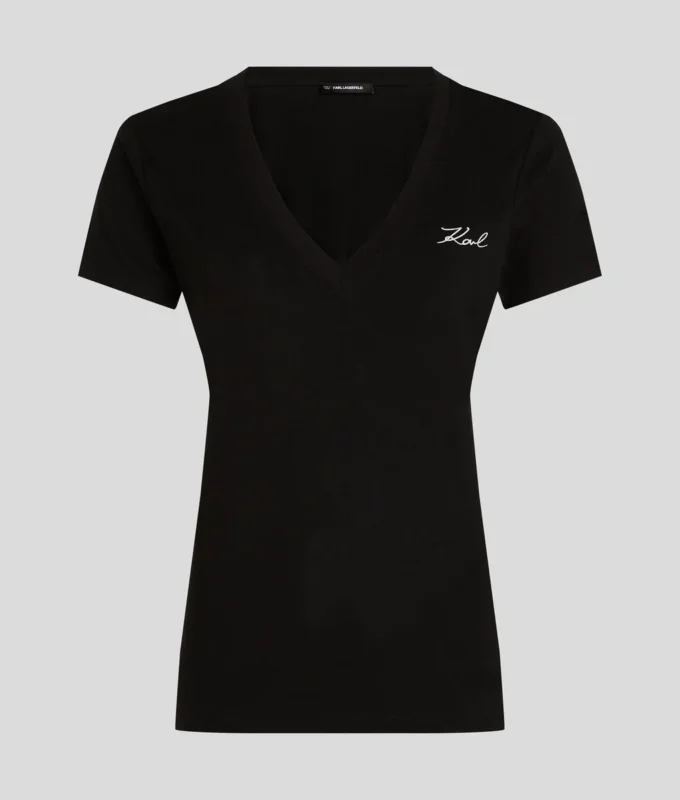 CAMISETA CON CUELLO EN V