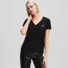 CAMISETA CON CUELLO EN V IKON CHOUPETTE CON STRASS