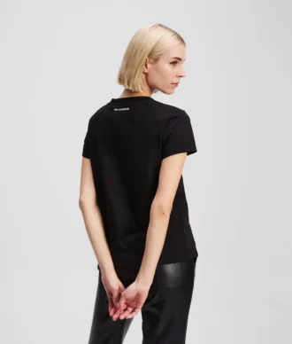 CAMISETA CON CUELLO EN V IKON CHOUPETTE CON STRASS