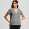 CAMISETA CON CUELLO EN V RUE ST-GUILLAUME