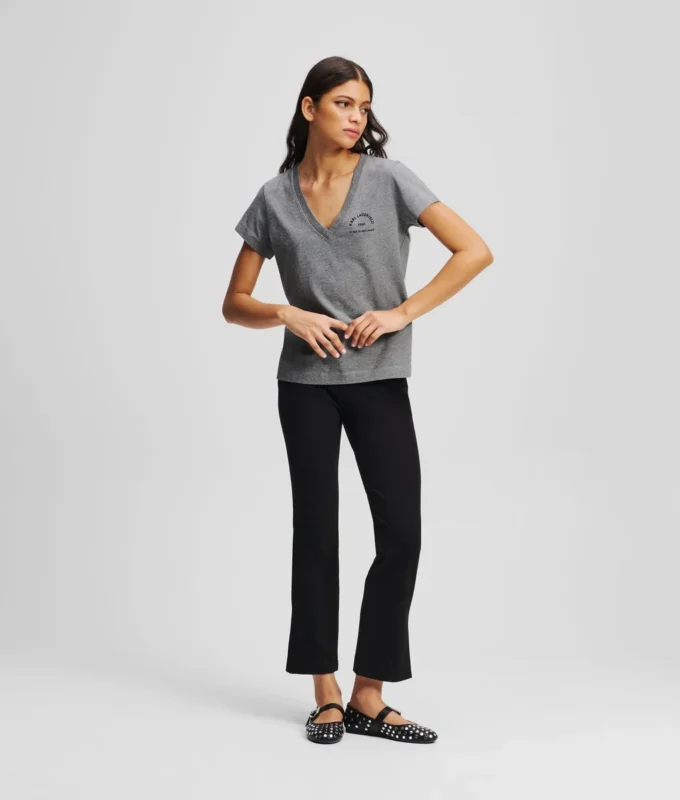 CAMISETA CON CUELLO EN V RUE ST-GUILLAUME