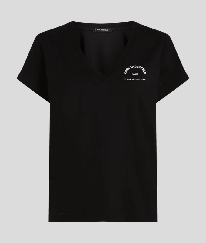 CAMISETA CON CUELLO EN V RUE ST-GUILLAUME