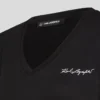 CAMISETA CON CUELLO EN V Y FRUNCIDOS