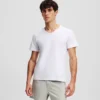 CAMISETA CON CUELLO EN V Y LOGOTIPO – PACK DE 2