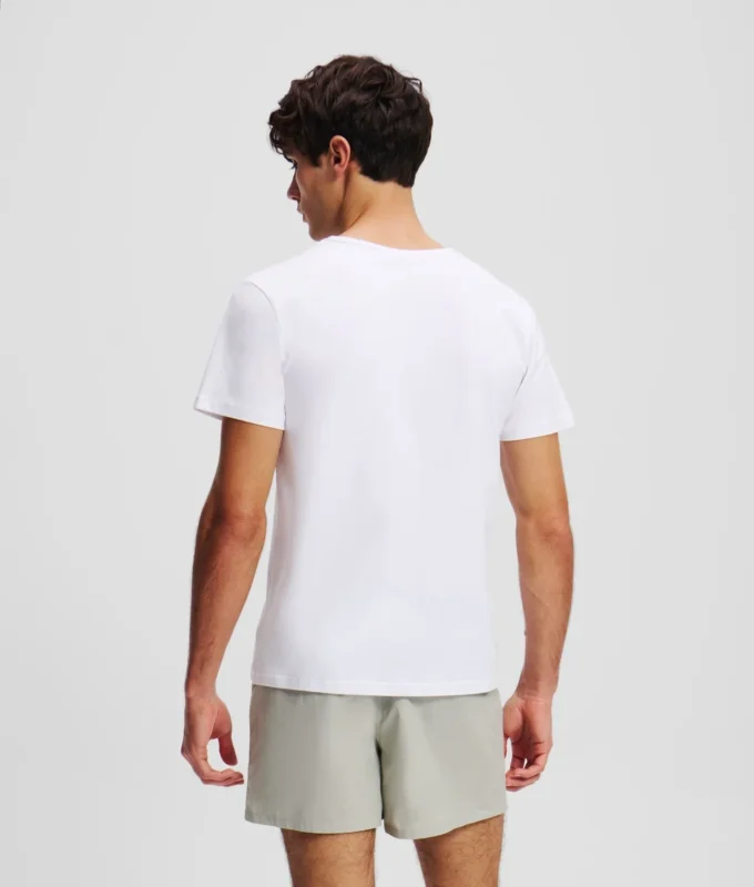 CAMISETA CON CUELLO EN V Y LOGOTIPO – PACK DE 2