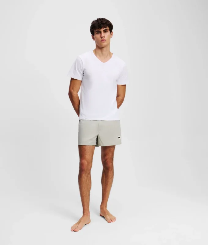 CAMISETA CON CUELLO EN V Y LOGOTIPO – PACK DE 2