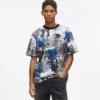 Camiseta con efecto pintura integral