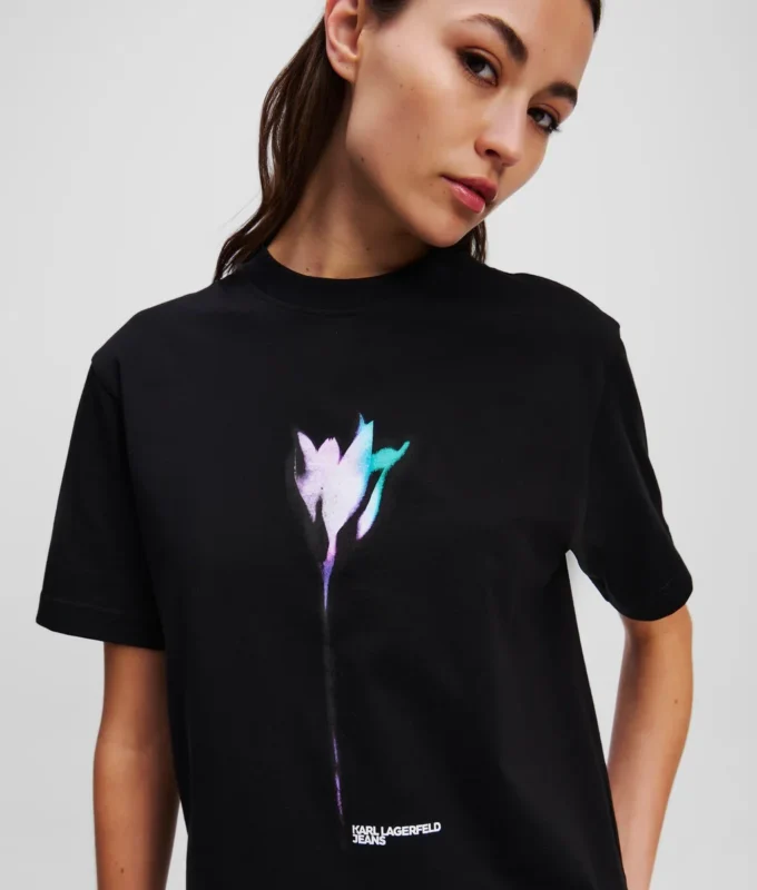 CAMISETA CON ESTAMPADO FLORAL