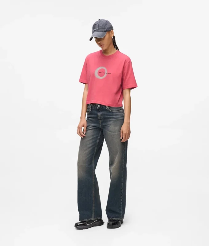 Camiseta con logo Eclipse y corte cuadrado